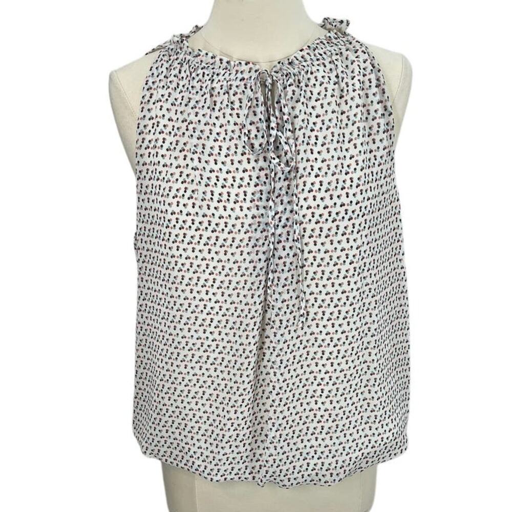 MAX STUDIOS Polka Dot Sleeveless Blouse NWT XL